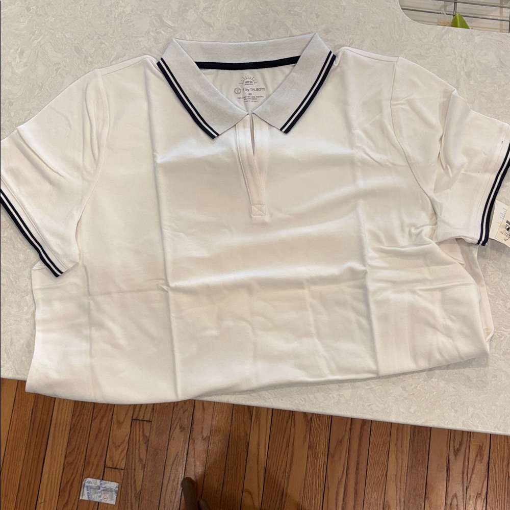 NWT Talbots UPF Protection Polo Shirt